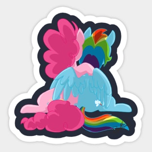 Sunset Hugs Sticker